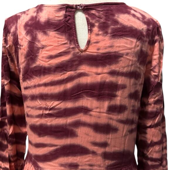 Anthropologie Dolan Eliska Pink Rose Tie Dye Maxi Dress Women’s XS Boho Artsy - Picture 3 of 9